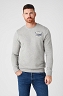 Bluza Męska Wrangler Crew Sweat Mid Grey Mel W6MBHAX37