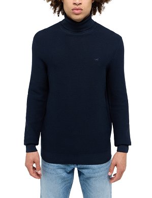 Sweter Męski Mustang Style Elgin Dark Sapphire 1015478-4136