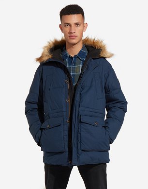 Kurtka Męskie Wrangler PARKA Navy W4728VL35