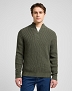 Sweter Męski Lee Clean Half Zip Knit Olive Gray 112370539