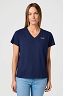 Koszulka Damska Wrangler Drapey V-Neck Tee Navy 112362546