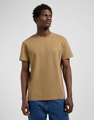 Koszulka Męska Lee Ww Essential Tee Dark Khaki 112370485