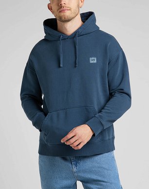 Bluza Męska Lee Core Loose Hoodie Marine L84WTJ54