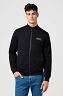 Bluza Męska Wrangler Funnel Neck Zip Black 112371422