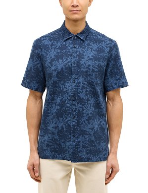 Koszula Męska Mustang Style Darien Distorted Palm Blue 1016466-12728