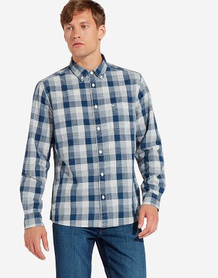 Koszula Męska Wrangler LS 1PKT Button Down Dark Indigo W58836C1E