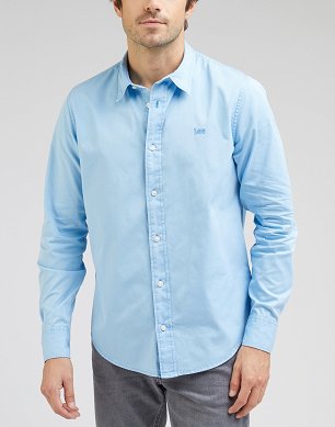 Koszula Męska Lee Patch Shirt Blue Sky LL37BMVH