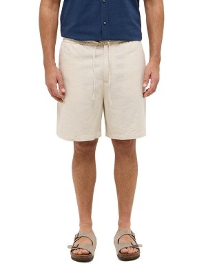 Szorty Męskie Mustang Style Linen Jogger Shorts Ecru 1016459-2014