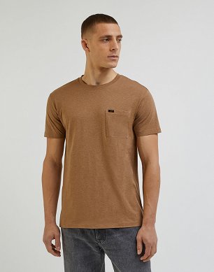 T-shirt Męski Lee Ultimate Pocket Tee Tumbleweed L66JWT84