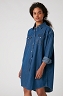 Sukienka Wrangler Denim Western Dress Mid Indigo W9P6LWX8E