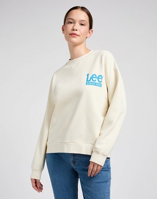 Bluza Damska Lee Logo Sws Ecru 112351132