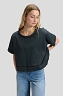 Koszulka Damska Lee Ss Cropped Tee Washed Black 112385680