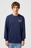 Bluza Męska Wrangler Graphic Crew Sweat Navy 112351253