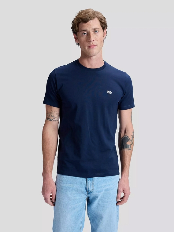 Koszulka Męska Lee Ss Patch Logo Tee Navy 112376603