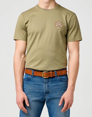 Pasek Męski Wrangler West Belt Cognac 112372656
