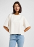 Koszulka Damska Lee Cropped Boxy Tee Ecru 112363847