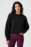 Sweter Damski Wrangler Puff Sleeve Sweater Black 112356480
