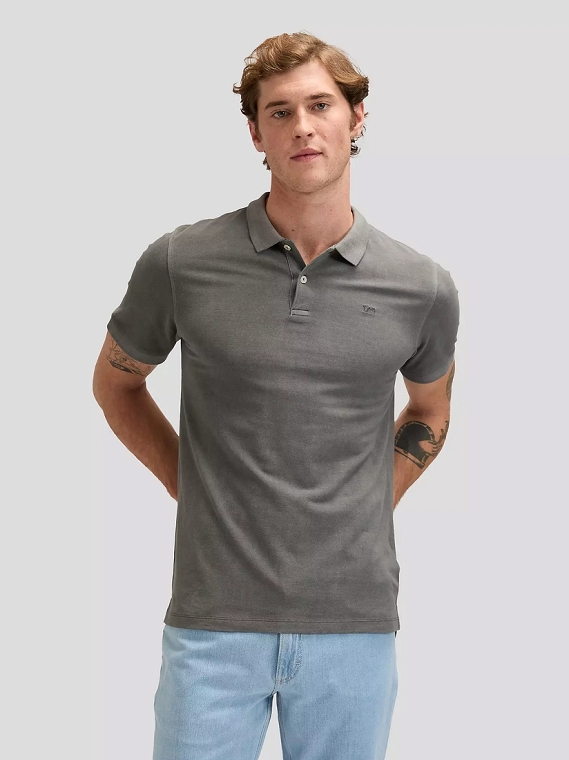 Koszulka Męska Lee Garment Dye Polo Static Gray 112376468