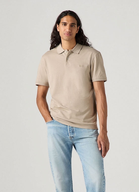 T-shirt Męski Levi`s® Slim Housemark Polo Shirt Vintage Khaki A4842-0081