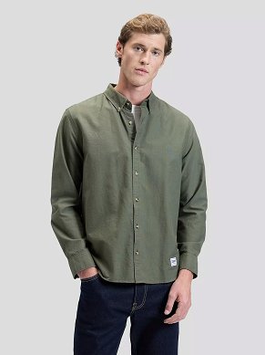Koszula Męska Lee Workwear Button Down Oak Moss 112376598