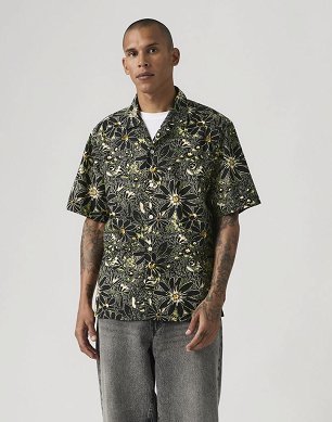 Koszula Męska Levi`s® Sunset No Pkt Camp Hatch Floral Jet Black Plain Weave 005H5-0006