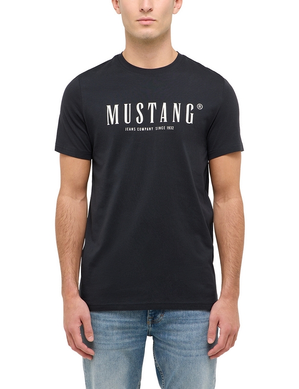 T-shirt Męski Mustang Style Austin Jet Black 1016480-4188