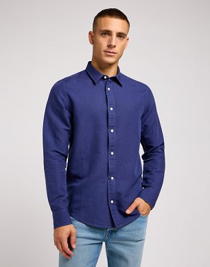 Koszula Męska Lee Patch Shirt Medieval Blue L112349964