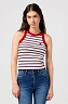 Koszulka Damska Wrangler Ringer Tank Red W112350284