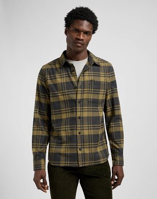 Koszula Męska Lee Leesure Shirt Moss Garden Jaspe 112370559