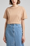 T-shirt Damski Lee Plain Crew Neck Tee Oxford Tan L43UUYUQ