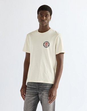 Koszulka Męska Wrangler Small Americana Tee Antique White 112387024