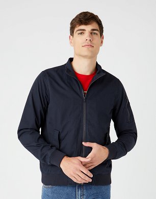 Kurtka Męska Wrangler Harrington Jkt Dark Navy W4F86PXAE
