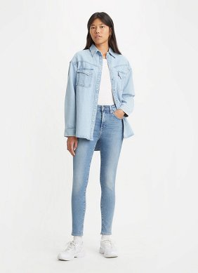 Spodnie Damskie Levi`s® 721™ High Rise Skinny Jeans Light Indigo Worn In 18882-0601