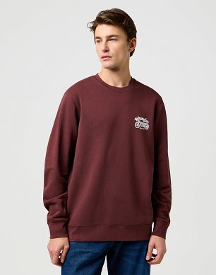 Bluza Męska Wrangler Americana Crew Decadent Chocolate 112371680