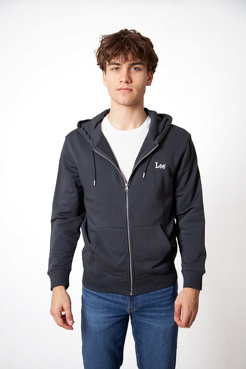 Bluza Męska Lee Ess Lee Full Zip Hoodie Washed Black 112381385