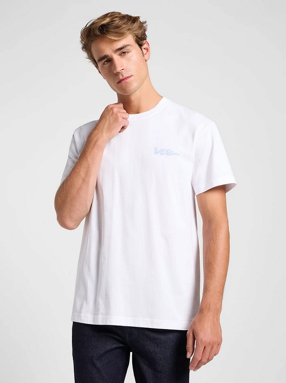 Koszulka Męska Lee Ss Relaxed Tee Bright White 112364529