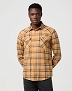 Koszula Męska Wrangler Western Shirt Brown Blue 112372456