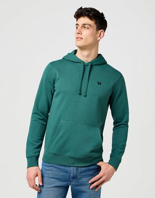 Bluza Męska Wrangler Sign Off Hoodie Bistro Green 112371458