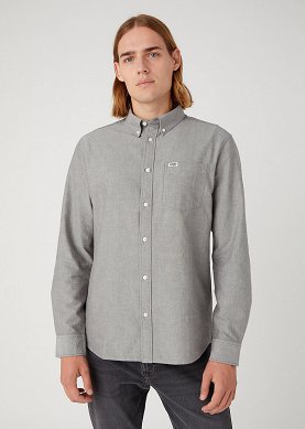 Koszula Męska Wrangler Ls 1 Pkt Button Down Grey W5B1BMM00