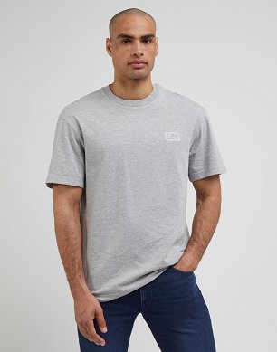 T-shirt Męski Lee Plain Loose Tee Sharp Grey Mele LL84FU03