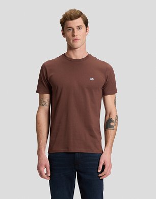 Koszulka Męska Lee Ss Patch Logo Tee Shaved Chocolate 112386347