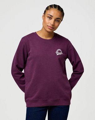 Bluza Damska Wrangler Regular Sweat Italian Plum 112370774