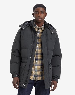 Kurtka Męska Levi`s® Rockridge Mid Puffer Jet Black A8559-0000