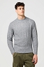 Sweter Męski Wrangler Cable Knit Sweater Grey Heather 112371666