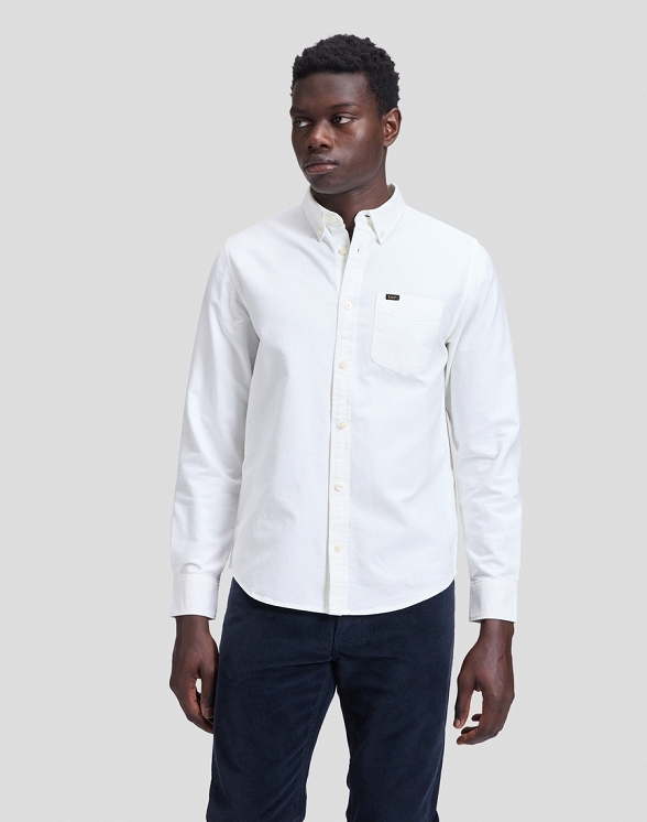 Koszula Męska Lee Lee Button Down Bright White 112386380