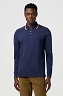 Koszulka Męska Wrangler Ls Polo Shirt Navy 112371506