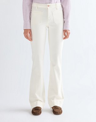 Spodnie Damskie Wrangler Flare Worn White 112378701