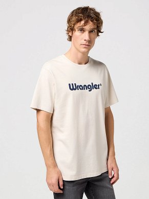 Koszulka Męska Wrangler Logo Tee White 112350523