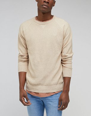 Sweter Męskie Lee Raglan Crew Knit Cider L83PKHA08