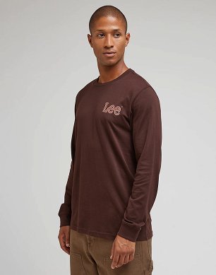 T-shirt Męski Lee Essential Ls Tee Arabica LL97FQA70